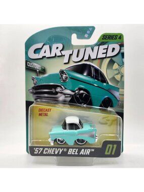 MGA CarTuned Series 4 No 01 57 Chevy Bel Air Customs Teal